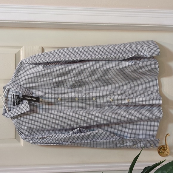 Claiborne Slim Fit Men's Long Sleeve Button Down Dress Shirt New Size XXL - Picture 1 of 10